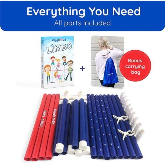 Limbo Game for Adults and Family - Indoor Holiday Fun, Backyard Games,Lawn Games - Picture 2 of 6